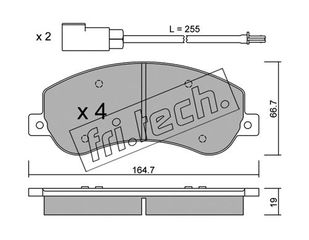 ΤΑΚ. FORD TRANSIT 2.4D 06- \"E\" FRITECH fri.tech. 696.0