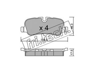 ΤΑΚ. LANDROVER DISCOVERY III,RANGE ROVER III 04- fri.tech. 710.0