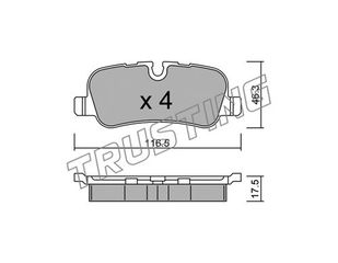 ΤΑΚ. LANDROVER DISCOVERY III,RANGE ROVER III 04- TRUSTING 710.0