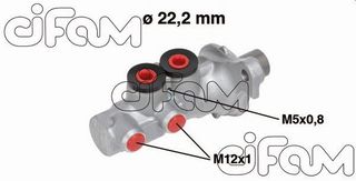 ΑΝΤΛ. ΦΡΕΝ. CITROEN C2,C3-PEUGEOT 207,208 1.4 Φ22,2mm CIFAM 202-693