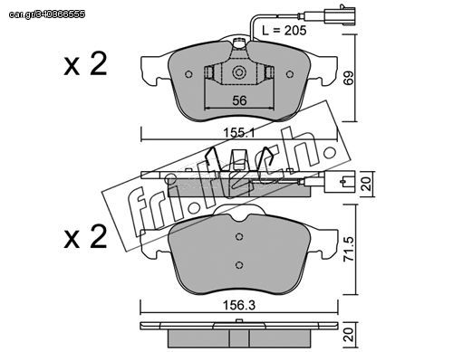 ΤΑΚ. ALFA ROMEO 159   FRITECH \"E\" fri.tech. 719.0