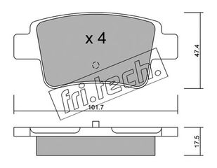 ΤΑΚ. FIAT-OPEL    \"O\" FRITECH fri.tech. 721.0