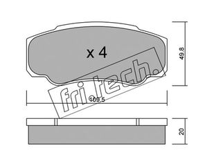 ΤΑΚ. CITR., FIAT,PEUG. FRITECH \"O\" fri.tech. 548.0