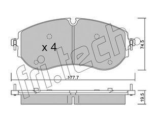 ΤΑΚΑΚΙΑ(FRONT)-VAG CRAFTER(SYI,SYJ) 2.0 TDI 16- fri.tech. 1262.0