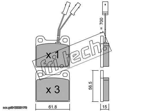 ΤΑΚ. ALFA ROMEO 75 FRITECH \"E\" fri.tech. 003.1