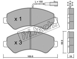 ΤΑΚ. FIAT DUCATO-CITROEN JUMPER-PEUGEOT BOXER 2.2HDI 06- FRITECH fri.tech. 725.0