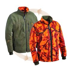 VERNEY CARRON REVERSIBLE FLEECE JACKET DOUBLE FACE