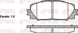 REMSA (24347 01) ΔΙΣΚΟΦΡΕΝΑ TOYOTA TOYOTA YARIS 07 REMSA 1224 00