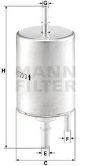 MANN ΦΙΛΤΡΑ ΒΕΝΖΙΝΗΣ AUDI MANN-FILTER WK720/3