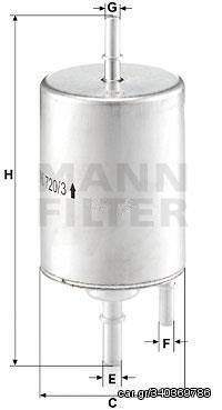 MANN ΦΙΛΤΡΑ ΒΕΝΖΙΝΗΣ AUDI MANN-FILTER WK720/3