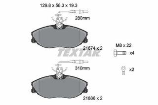 TEXTAR ΔΙΣΚΟΦΡΕΝΑ CITROEN TEXTAR 2167403