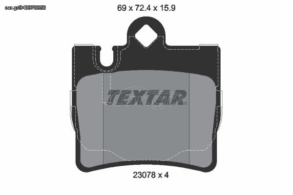 TEXTAR ΔΙΣΚΟΦΡΕΝΑ MERCEDES TEXTAR 2307801