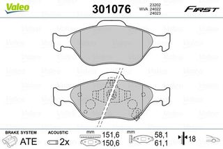 VALEO ΔΙΣΚΟΦΡΕΝΑ TOYOTA VALEO 301076