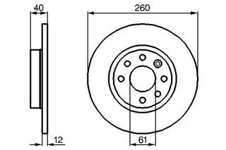 BOSCH ΔΙΣΚΟΠΛΑΚΕΣ VOLVO BOSCH 0 986 478 386