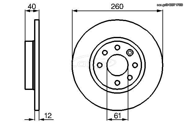 BOSCH ΔΙΣΚΟΠΛΑΚΕΣ VOLVO BOSCH 0 986 478 386