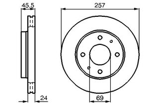BOSCH ΔΙΣΚΟΠΛΑΚΕΣ HYUNDAI BOSCH 0 986 478 774