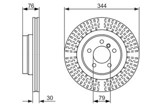 BOSCH ΔΙΣΚΟΠΛΑΚΕΣ LAND ROVER BOSCH 0 986 479 489