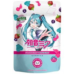 Ζελεδάκια Anime Vocaloid Hatsune Miku Vegan Gummies Strawberry And Blueberry Flavour 125g