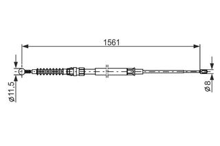 BOSCH ΝΤΙΖΑ ΧΕΙΡΟΦΡΕΝΟΥ BOSCH 1 987 482 264