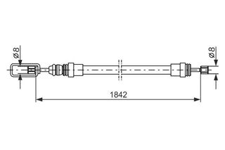 BOSCH ΝΤΙΖΑ ΧΕΙΡΟΦΡΕΝΟΥ PEUGEOT BOSCH 1 987 477 422