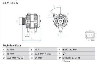 BOSCH BX ΔΥΝΑΜΟ PSA BOSCH 0 986 080 660