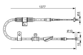 BOSCH ΝΤΙΖΑ ΧΕΙΡΟΦΡΕΝΟΥ HYUNDAI BOSCH 1 987 477 842
