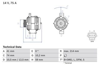 BOSCH BX ΔΥΝΑΜΟ BOSCH 0 986 042 650