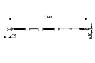 BOSCH ΝΤΙΖΑ ΧΕΙΡΟΦΡΕΝΟΥ FIAT BOSCH 1 987 482 287