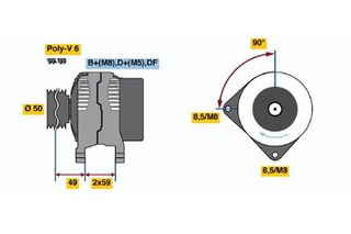 BOSCH BX ΔΥΝΑΜΟ VAG BOSCH 0986039520