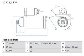 BOSCH BX ΜΙΖΑ VAG BOSCH 0 986 020 330