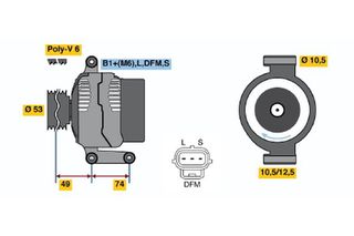 BOSCH BX ΔΥΝΑΜΟ FORD BOSCH 0986047260