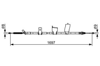 BOSCH ΝΤΙΖΑ ΧΕΙΡΟΦΡΕΝΟΥ NISSAN BOSCH 1 987 482 627