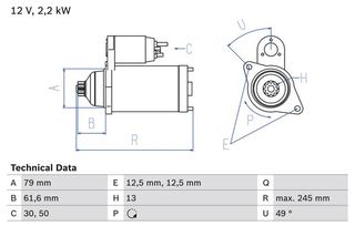 BOSCH BX ΜΙΖΑ VAG BOSCH 0 986 025 110