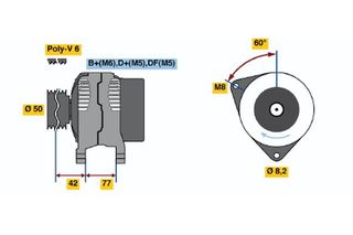 BOSCH BX ΔΥΝΑΜΟ FORD BOSCH 0986039700