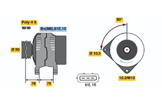 BOSCH BX ΔΥΝΑΜΟ BMW BOSCH 0986039720