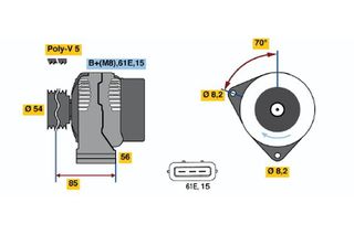 BOSCH BX ΔΥΝΑΜΟ BMW BOSCH 0986039730