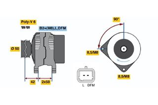 BOSCH BX ΔΥΝΑΜΟ RENAULT BOSCH 0986047370