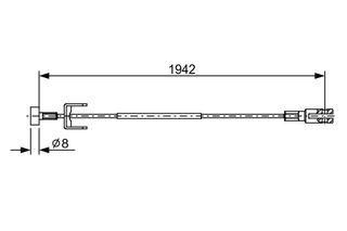 BOSCH ΝΤΙΖΑ ΧΕΙΡΟΦΡΕΝΟΥ RENAULT BOSCH 1 987 482 643