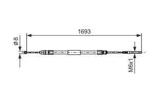 BOSCH ΝΤΙΖΑ ΧΕΙΡΟΦΡΕΝΟΥ BMW BOSCH 1 987 477 532