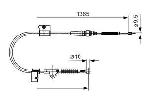 BOSCH ΝΤΙΖΑ ΧΕΙΡΟΦΡΕΝΟΥ NISSAN BOSCH 1 987 482 048