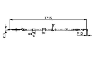 BOSCH ΝΤΙΖΑ ΧΕΙΡΟΦΡΕΝΟΥ BOSCH 1 987 482 348