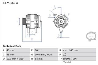 BOSCH BX ΔΥΝΑΜΟ FORD BOSCH 0 986 047 960