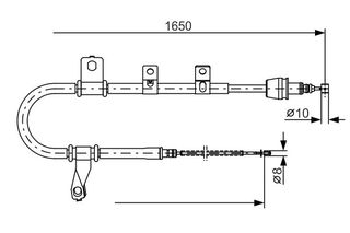 BOSCH ΝΤΙΖΑ ΧΕΙΡΟΦΡΕΝΟΥ BOSCH 1 987 482 074