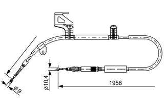 BOSCH ΝΤΙΖΑ ΧΕΙΡΟΦΡΕΝΟΥ VAG BOSCH 1 987 477 603