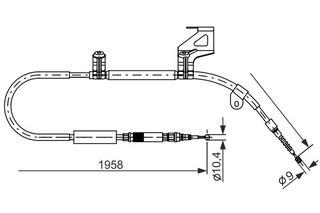 BOSCH ΝΤΙΖΑ ΧΕΙΡΟΦΡΕΝΟΥ VAG BOSCH 1 987 477 604