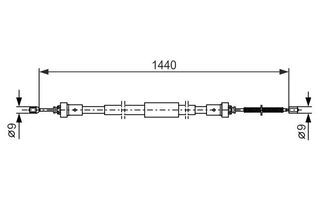 BOSCH ΝΤΙΖΑ ΧΕΙΡΟΦΡΕΝΟΥ RENAULT BOSCH 1 987 482 383