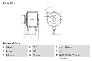 BOSCH BX ΔΥΝΑΜΟ FORD BOSCH 0 986 030 760