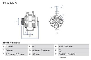 BOSCH BX ΔΥΝΑΜΟ ALFA ROMEO BOSCH 0 986 048 620