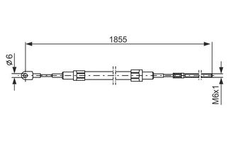 BOSCH ΝΤΙΖΑ ΧΕΙΡΟΦΡΕΝΟΥ BMW BOSCH 1 987 477 074
