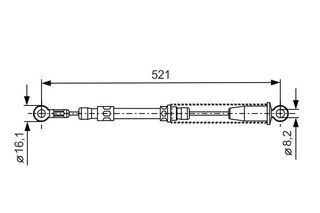 BOSCH ΝΤΙΖΑ ΧΕΙΡΟΦΡΕΝΟΥ FIAT BOSCH 1987477091